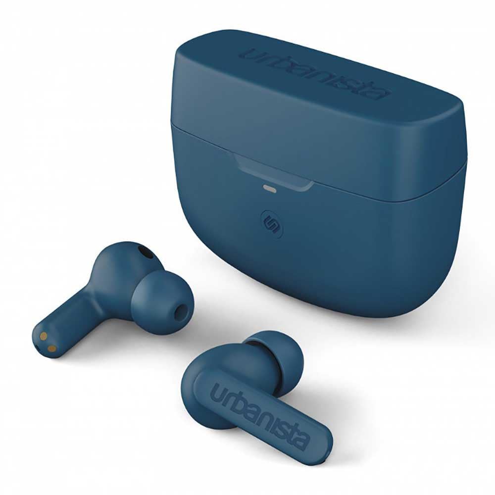 urbanista Atranta ワイヤレスイヤホン Steel Blue Urbanista Atlanta Active Noise Cancelling Wireless Hybrid Earbuds